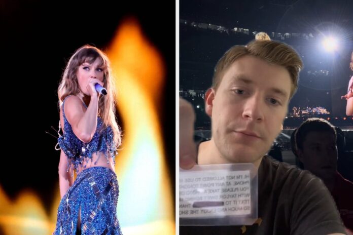 a-taylor-swift-fan-that-was-as-quickly-as-working-safety-at-her-eras-tour-purchased-fired-for-asking-concertgoers-to-ship-all-of-the-technique-through-which-by-any-pictures-they-preserve-of-him-with-t.jpg A Taylor Swift Fan That Was as quickly as Working Safety At Her Eras Tour Purchased Fired For Asking Concertgoers To Ship All of the technique through which by Any Pictures They Preserve Of Him With Taylor