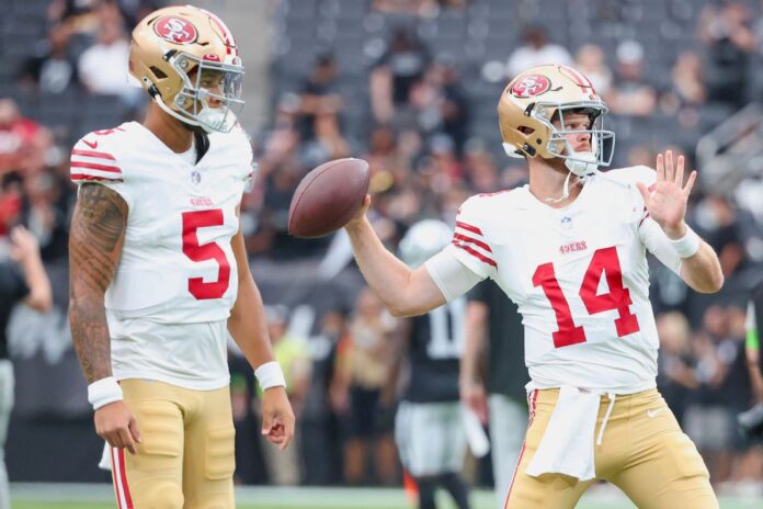 49ers’ Darnold wins QB2 warfare; Lance in limbo